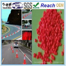Materiais a favor do meio ambiente coloridos dos grânulo do PVC para a estrada